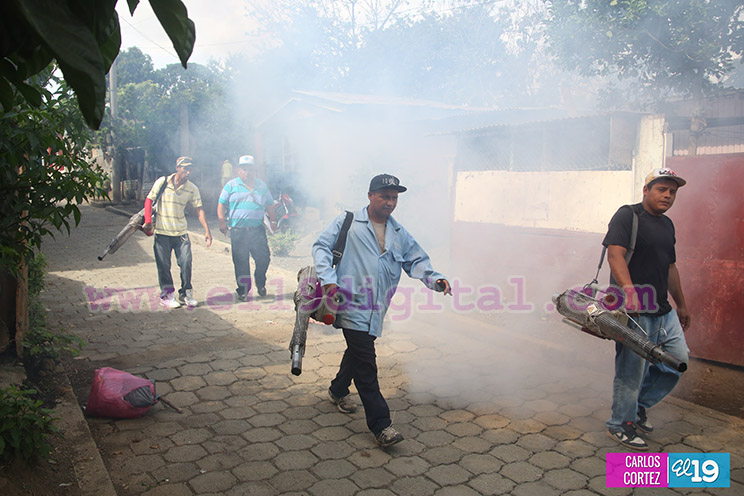 Fumigan viviendas en el barrio Augusto C. Sandino