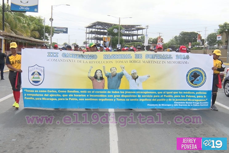 Policía Nacional inaugura XII Campeonato Nacional de Softball