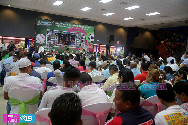 Realizan primer Congreso Nacional Deportivo "Seguridad y Bienestar de la Niñez y Juventud Nicaragüense"