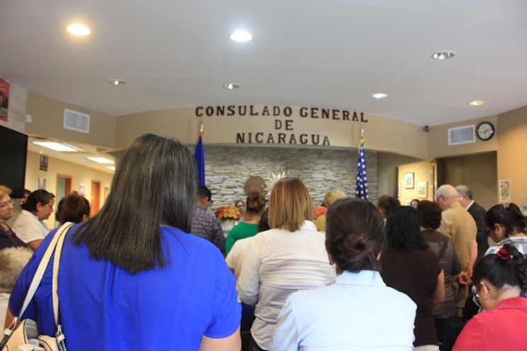 Virgen del Viejo visita instalaciones del Consulado General de Nicaragua en Miami