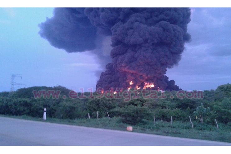Se incendia segundo tanque de Puma Energy en Puerto Sandino
