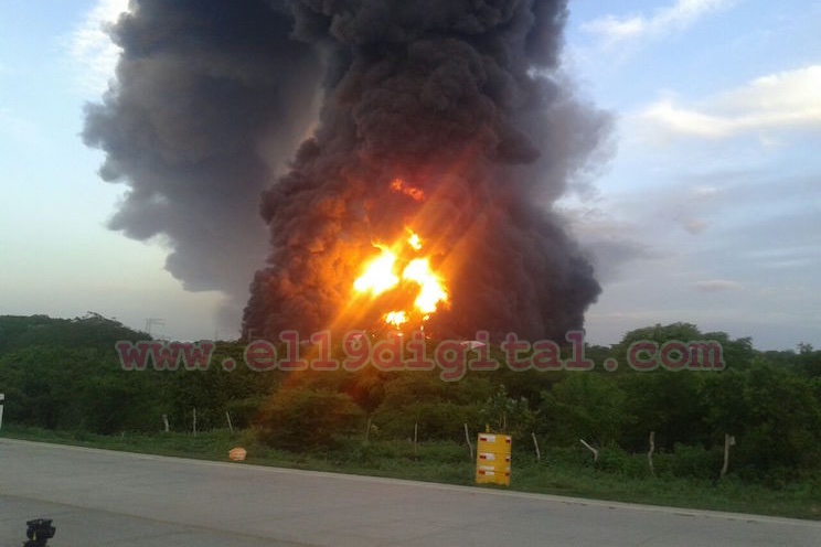 Se incendia segundo tanque de Puma Energy en Puerto Sandino