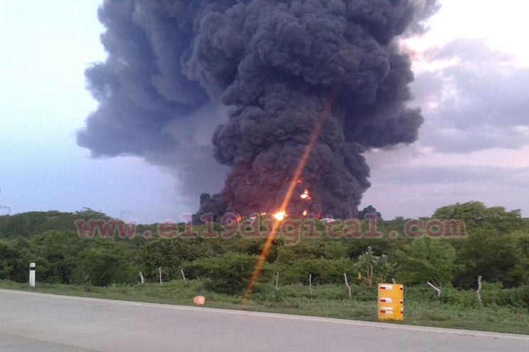 Se incendia segundo tanque de Puma Energy en Puerto Sandino