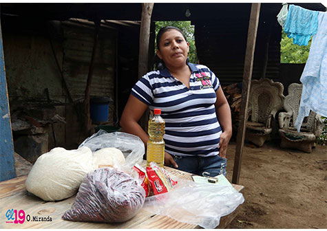 Gobierno Sandinista entrega paquetes alimentarios a 2,550 familias
