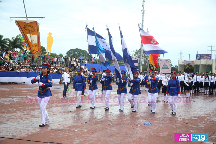 Colegios del Distrito VII celebran mes de septiembre con amor a Nicaragua