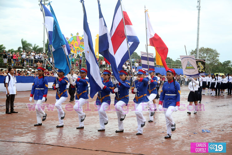 Colegios del Distrito VII celebran mes de septiembre con amor a Nicaragua