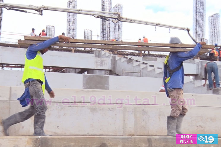 Las manos nicaragüenses que construyen el Nuevo Estadio Nacional