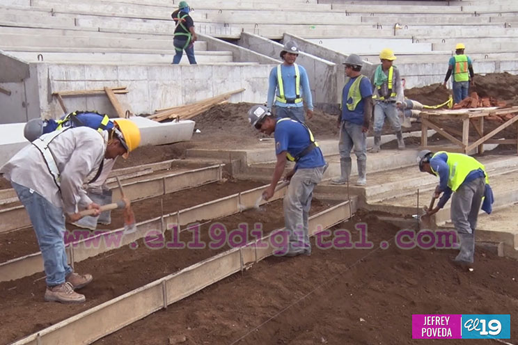 Las manos nicaragüenses que construyen el Nuevo Estadio Nacional