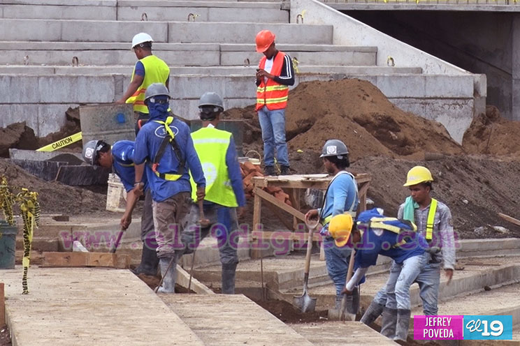 Las manos nicaragüenses que construyen el Nuevo Estadio Nacional