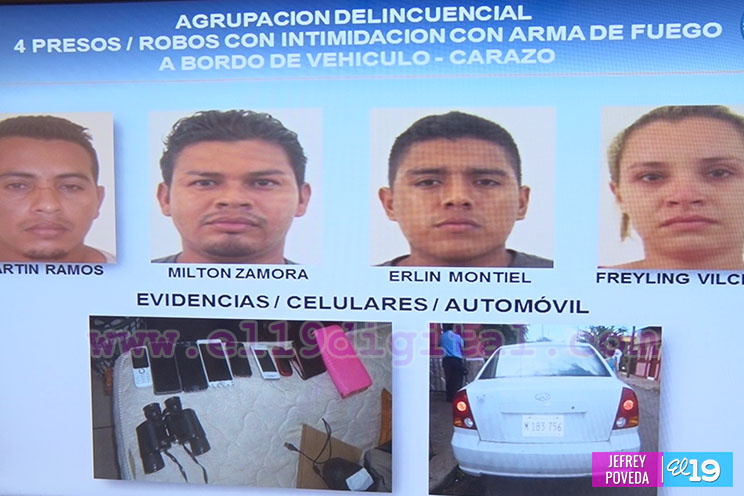 Policía Nacional desarticula bandas delincuenciales en Managua, Estelí y Carazo