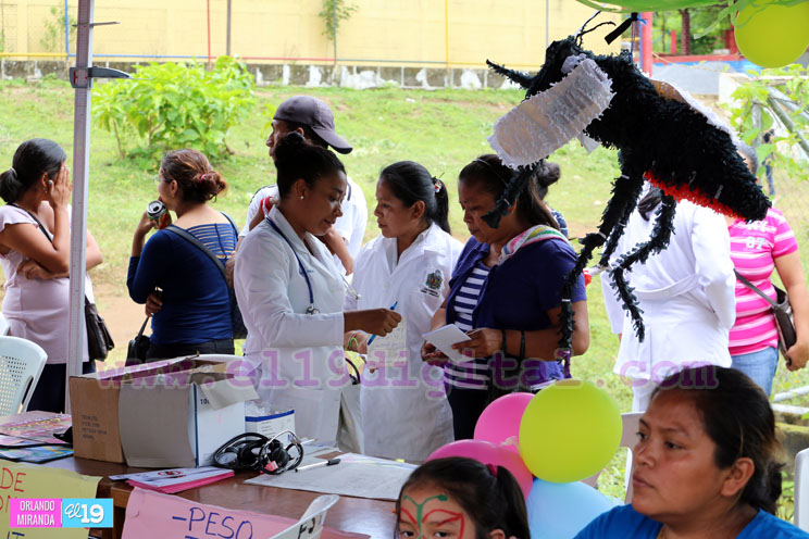 Masaya celebra intensa jornada de salud integral en saludo al Mes de la Patria