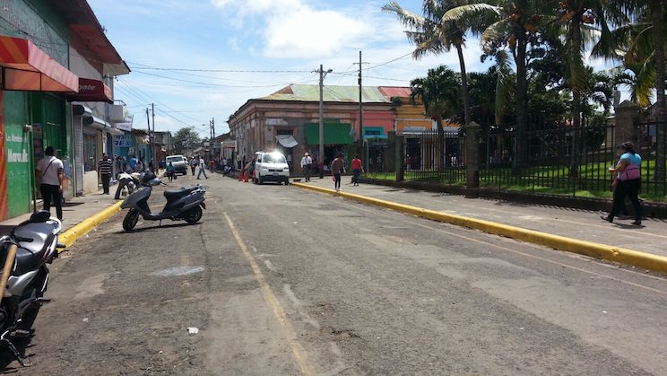 Calles del centro histórico de Jinotepe recuperan su rostro