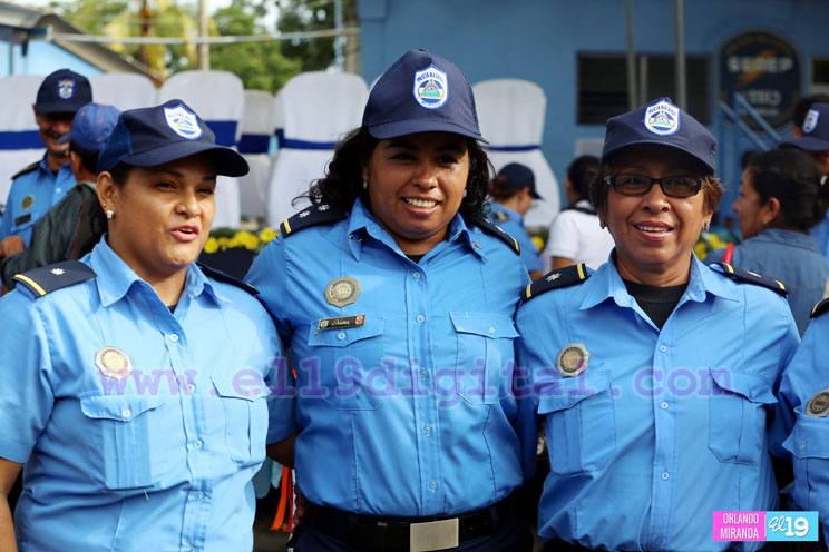 Policía Nacional realiza ascenso en grados en Managua