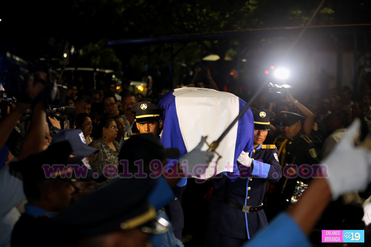 En Fotos: Vela de cuerpo presente del compañero René Núñez Téllez, presidente de la Asamblea Nacional