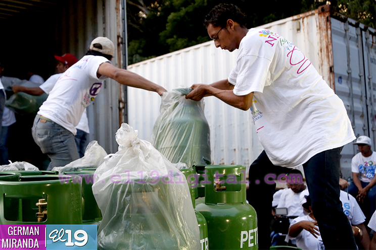 Segundo contingente con respaldo solidario llega a familias de Momotombo