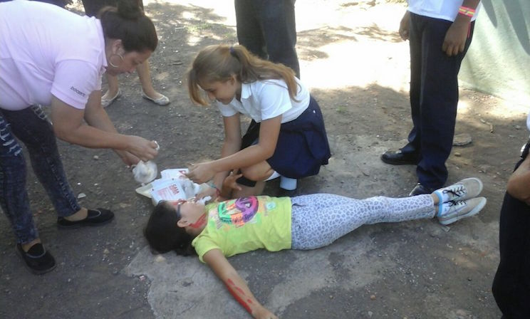 Colegios de La Paz Centro realizan ejercicio de prevención ante sismos