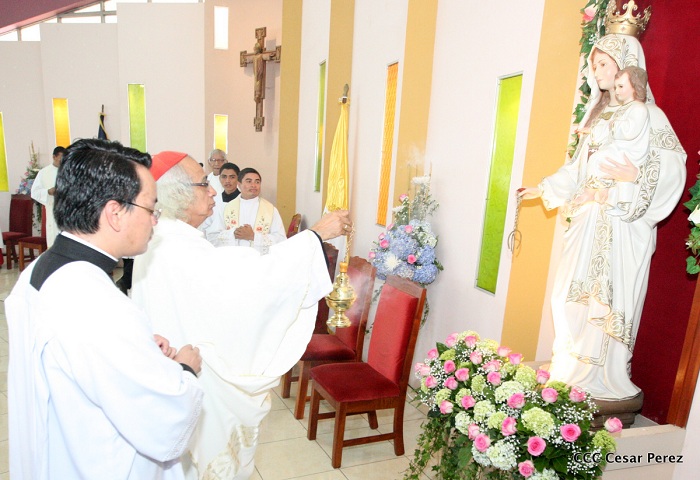 Cardenal Brenes celebra a la Virgen de la Merced en Managua