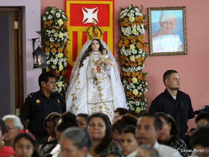 Cardenal Brenes celebra a la Virgen de la Merced en Managua