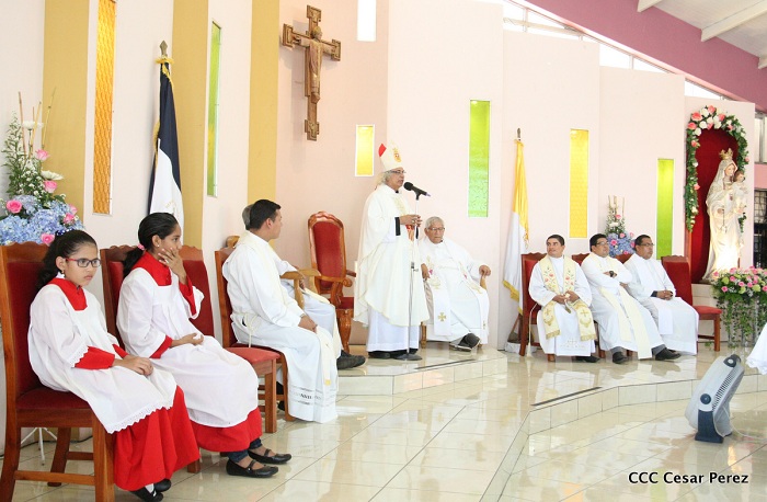 Cardenal Brenes celebra a la Virgen de la Merced en Managua