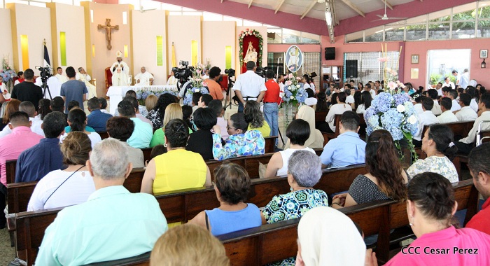 Cardenal Brenes celebra a la Virgen de la Merced en Managua
