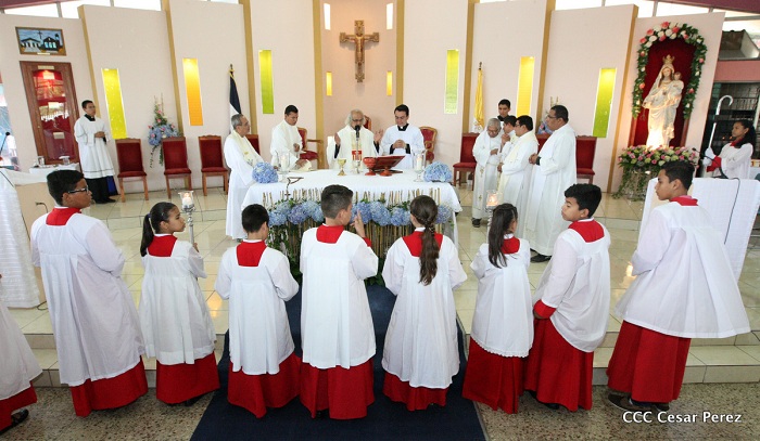 Cardenal Brenes celebra a la Virgen de la Merced en Managua