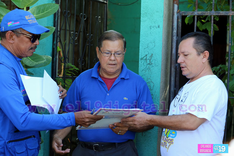 Revolución Sandinista trabaja en paz para llevar seguridad jurídica a más familias