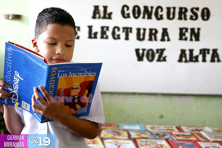 Ciudad Sandino celebra concurso de lectura en voz alta