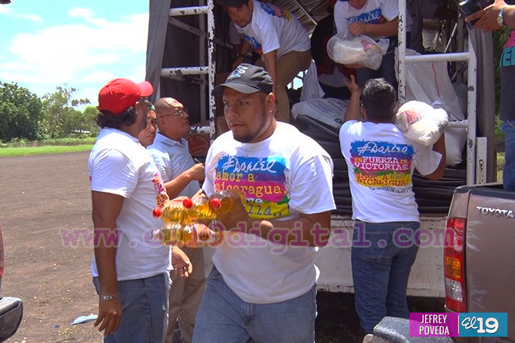 Gobierno lleva Plan Techo y más Paquetes Alimentarios a familias afectadas por sismos en Momotombo y Miralago 