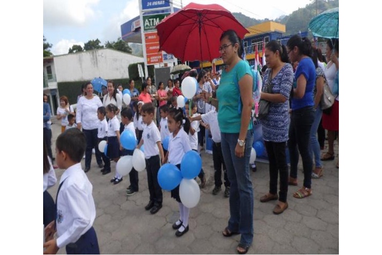 Seiscientos niñ@s de Jinotega participan en hermosa caminata