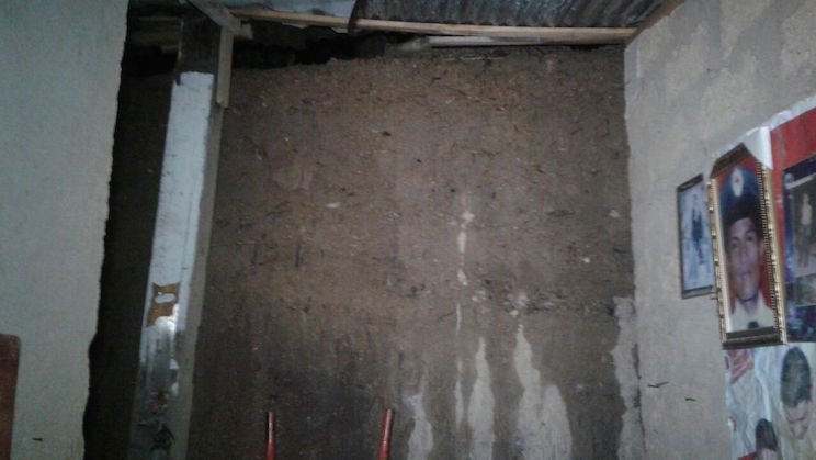 Viviendas afectadas en Ocotal producto de las fuertes lluvias