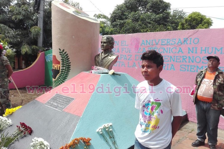 Rinden honores al Comandante Pedro Arauz a 39 años de su tránsito a otro plano de vida