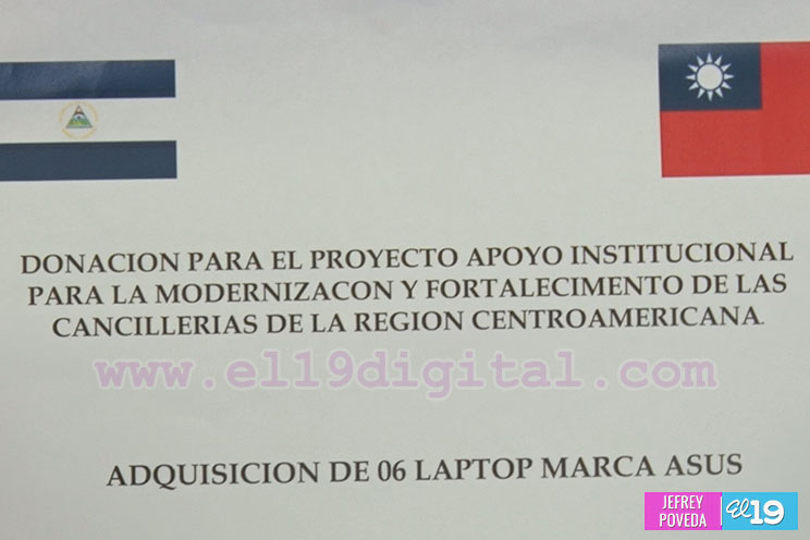 China Taiwán destina fondos para modernizar área de informática de la Cancillería de Nicaragua