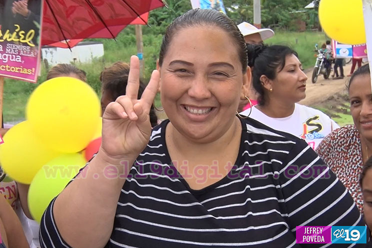 Ciudad Darío celebra multitudinaria y colorida caminata para ratificar apoyo al modelo Cristiano, Socialista y Solidario