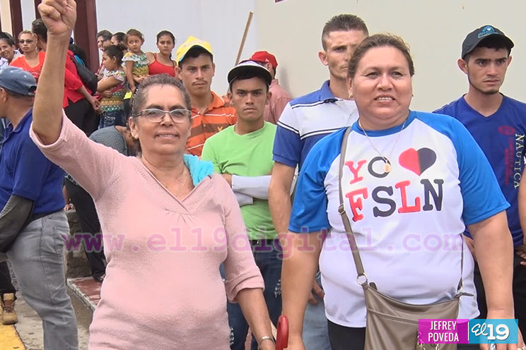 Ciudad Darío celebra multitudinaria y colorida caminata para ratificar apoyo al modelo Cristiano, Socialista y Solidario
