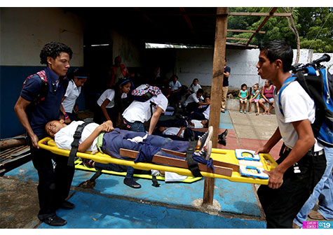 Realizan simulacro ante desastres en Distrito VI