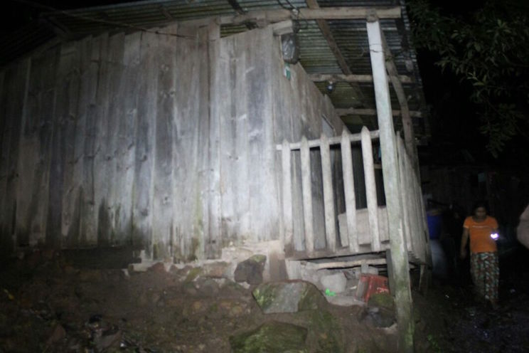 Fuertes lluvias provocan deslaves y deja casas anegadas en Yalí, Jinotega