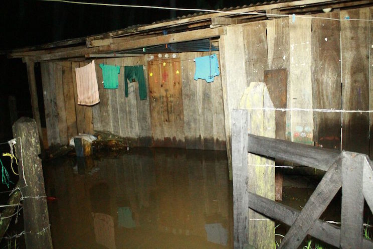 Fuertes lluvias provocan deslaves y deja casas anegadas en Yalí, Jinotega