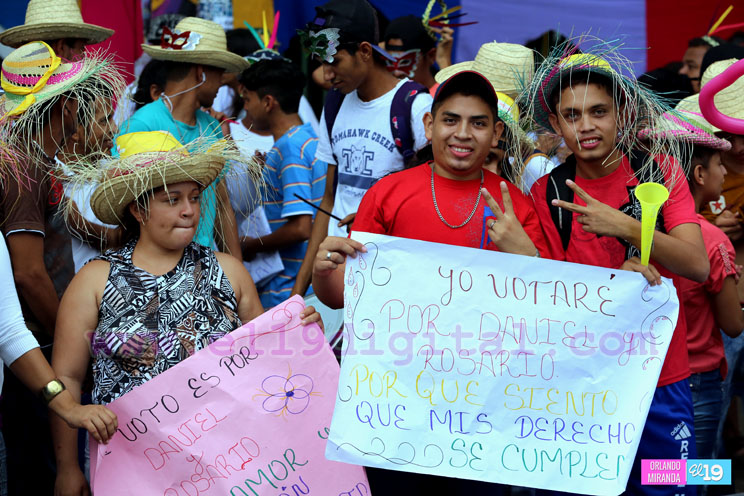 Diversidad Sexual expresa su apoyo al Presidente Daniel Ortega y la Compañera Rosario Murillo
