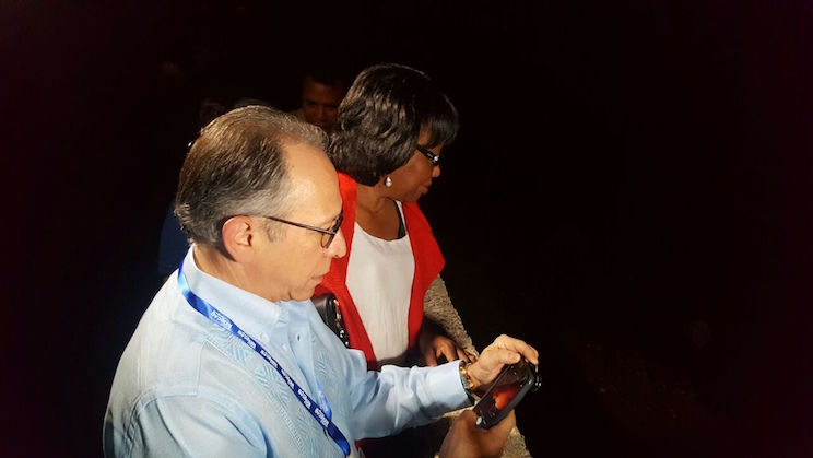 Directora de la OPS visita el Lago de Lava del Volcán Masaya
