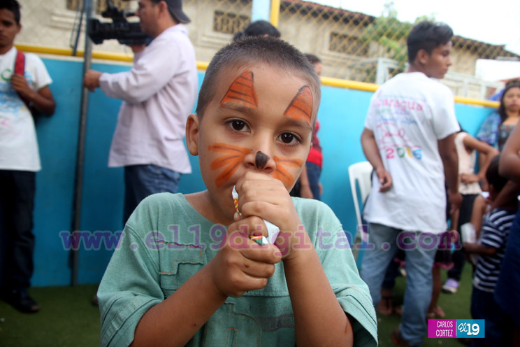 Niñez disfruta en paz y tranquilidad de alegres fiestas en parques de Managua