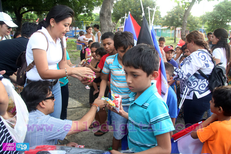 Niñez disfruta en paz y tranquilidad de alegres fiestas en parques de Managua