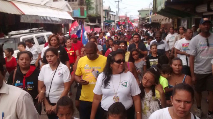 Bluefields realiza caminata en respaldo a la continuidad del Gobierno Sandinista 
