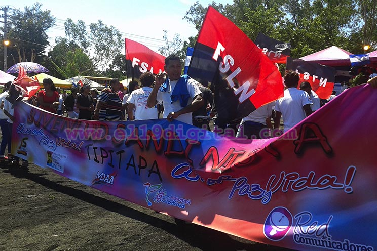 Tipitapa desbordada en apoyo al Comandante Daniel y la Compañera Rosario