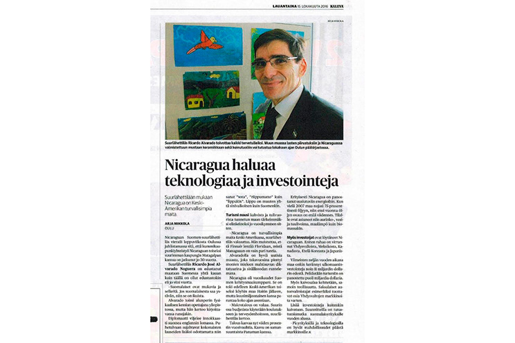 Diario finlandés destaca avances socioeconómicos de Nicaragua