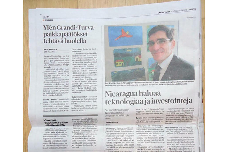 Diario finlandés destaca avances socioeconómicos de Nicaragua