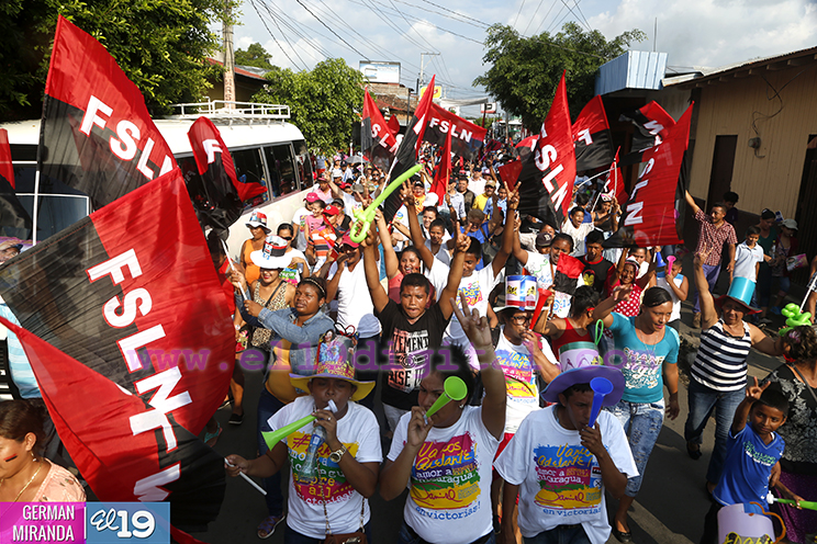 Chinandega camina en alegría por un nuevo triunfo del Pueblo-Presidente