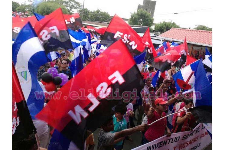 Se agitan las banderas de la Paz y la Alegría en San Rafael del Sur en respaldo a Daniel y Rosario