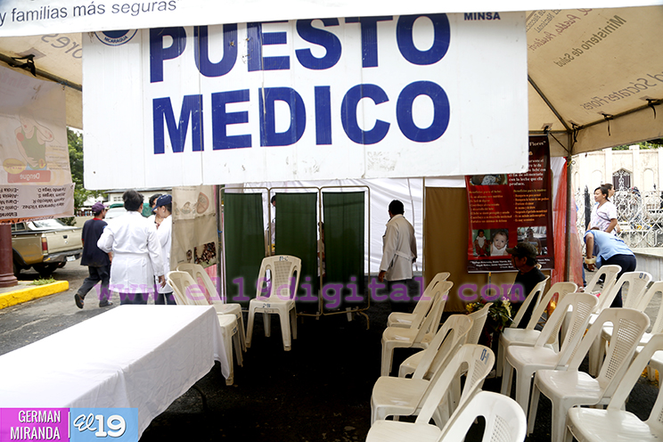 Instalan puestos médicos en cementerios de Managua