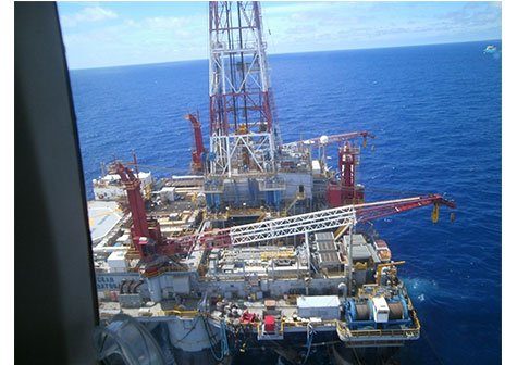 Nuevas imágenes de plataforma exploratoria en el Caribe