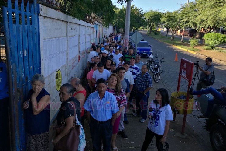 Aperturan Centros de Votación en Managua